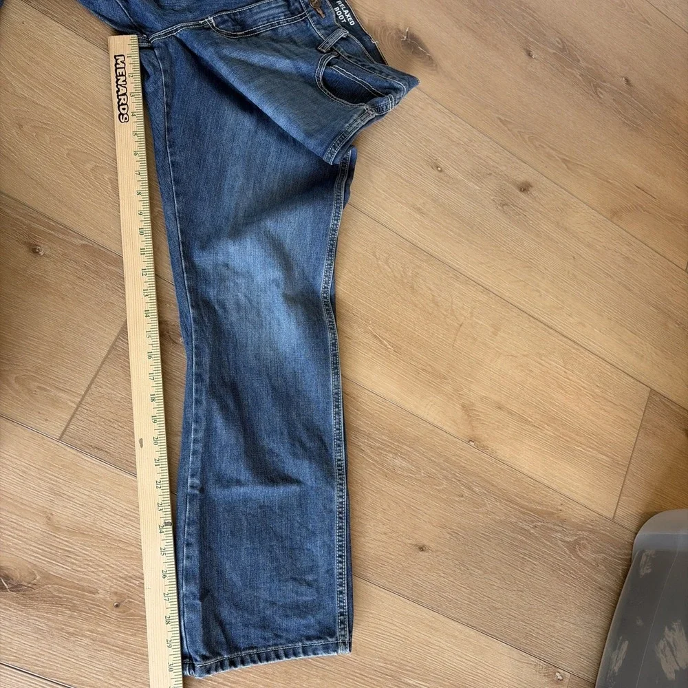 Wrangler Retro Jeans Mens 32x32(30.5)Blue Relaxed Boot Cut Denim Western Rodeo